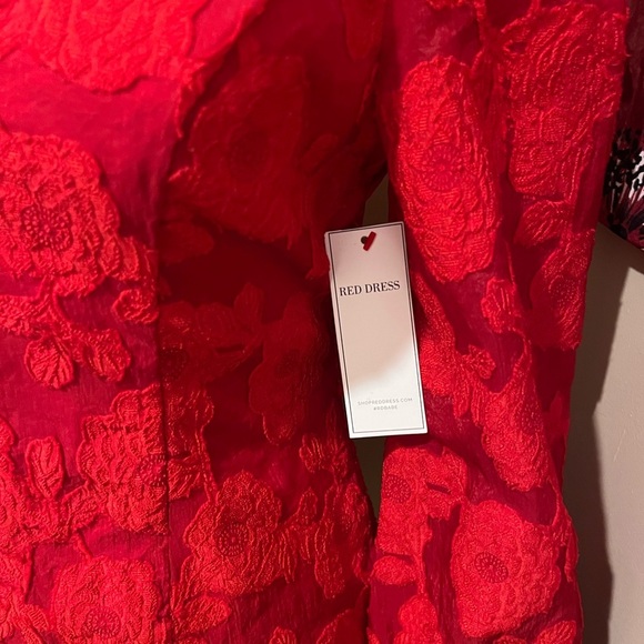 Selfie Leslie Red Lace Mini Dress, size 6 US - Picture 7 of 9